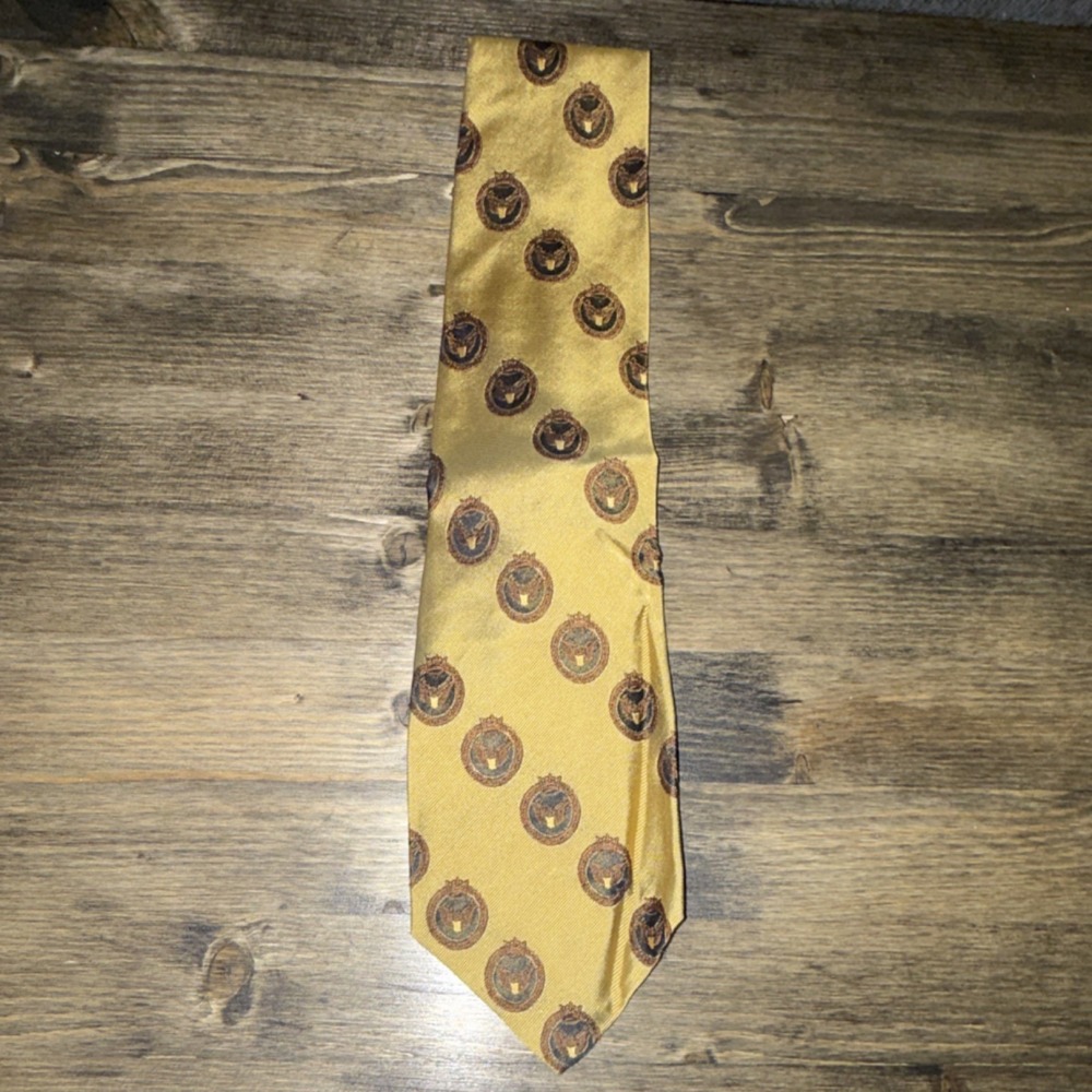 Vintage Levy's Men's Tie: Geometric Pattern Designer Madison Nashville